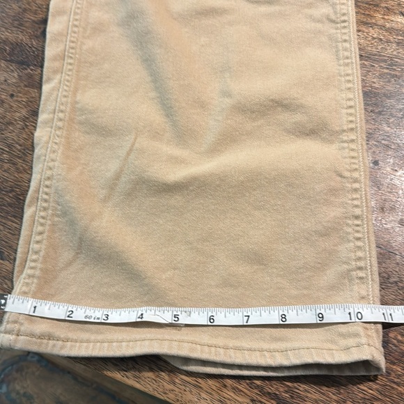 Levi’s high waisted wide leg crop utility cargo stretch jeans tan size 30 - Picture 8 of 11